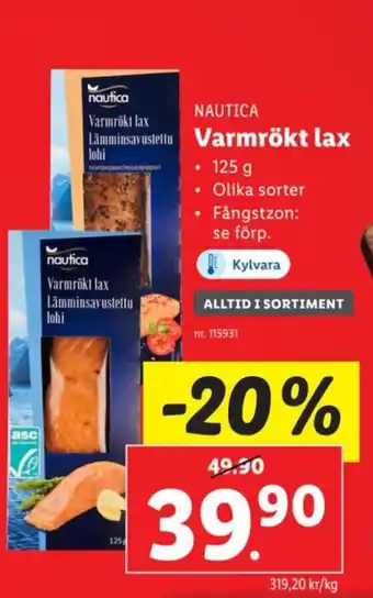 Lidl Varmrökt lax erbjuda