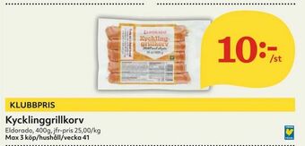 Hemköp Kycklinggrillkorv erbjuda