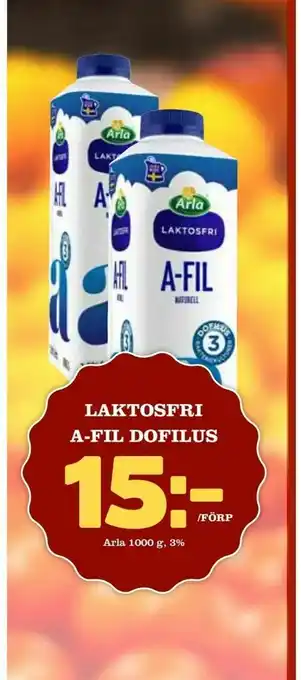 Laktosfri a-fil dofilus