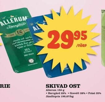 Nelins Skivad ost erbjuda