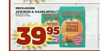 Nelins Ekologisk aprikos & dadelmüsli erbjuda