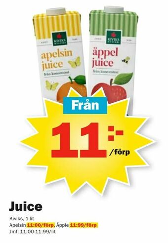 Pekås Juice erbjuda