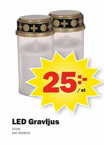 Pekås LED Gravljus erbjuda