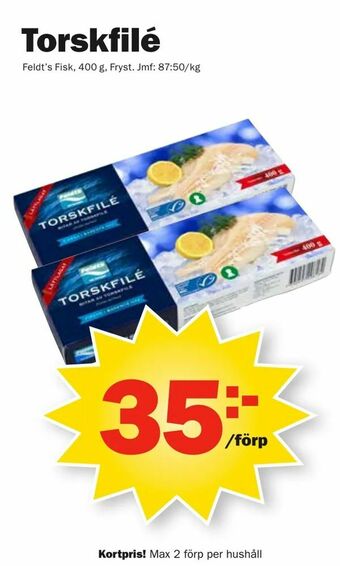 Pekås Torskfilé erbjuda