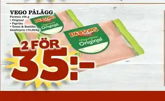 Vego pålägg