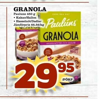 Prisma Mat Granola erbjuda
