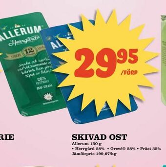 Prisma Mat Skivad ost erbjuda