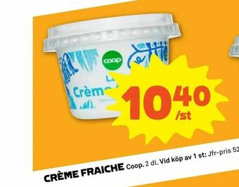 Stora Coop Crème fraiche erbjuda