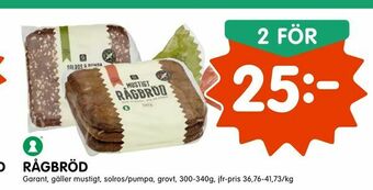 Tempo Rågbröd erbjuda