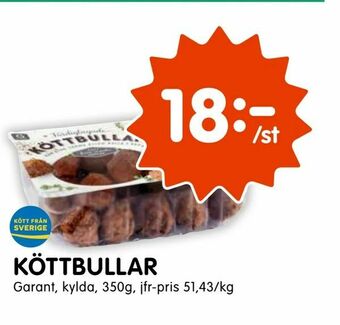 Tempo Köttbullar erbjuda