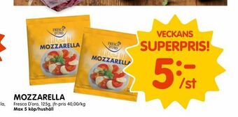 Tempo Mozzarella erbjuda
