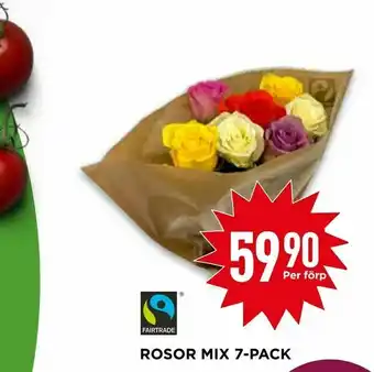 Willys Rosor mix 7-pack erbjuda