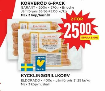 Willys Hemma Kycklinggrillkorv erbjuda