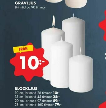 ÖoB Blockljus erbjuda