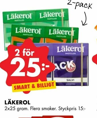 ÖoB Läkerol erbjuda