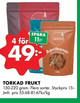 Torkad frukt