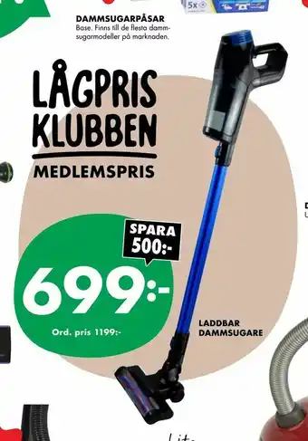 Laddbar dammsugare