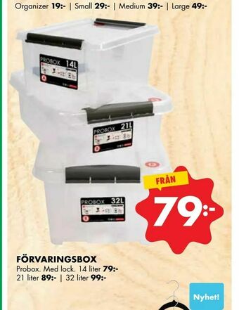 ÖoB Förvaringsbox erbjuda