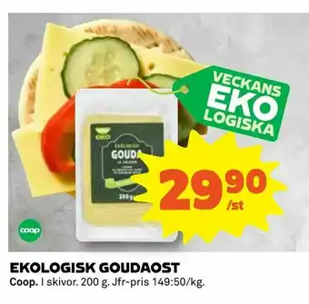 Coop Ekologisk goudaost erbjuda