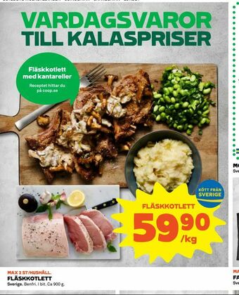 Coop Fläskkotlett erbjuda