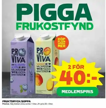 Coop Fruktdryck/soppa erbjuda