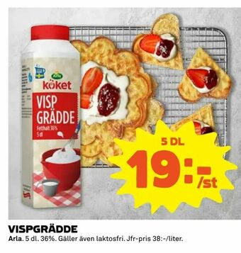 Coop Extra Vispgrädde erbjuda