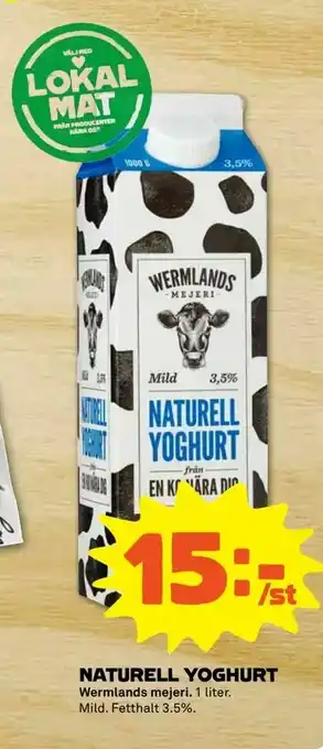 Coop Extra Naturell yoghurt erbjuda