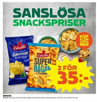 Coop Extra Snacks erbjuda