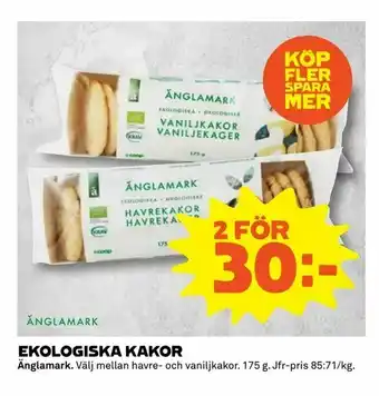 Coop Extra Ekologiska kakor erbjuda