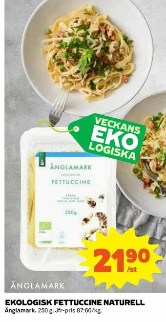 Coop Konsum Ekologisk fettuccine naturell erbjuda
