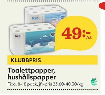 Hemköp Toalettpapper, hushållspapper erbjuda