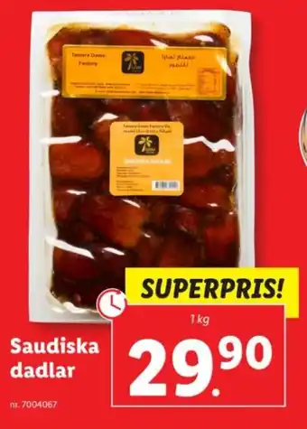 Lidl Saudiska dadlar erbjuda