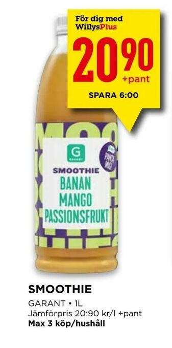 Willys Smoothie erbjuda