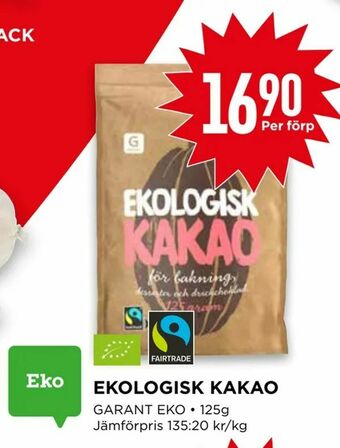 Ekologisk kakao