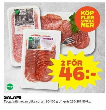 Coop Extra Salami erbjuda