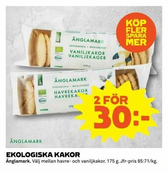 Coop Extra Ekologiska kakor erbjuda