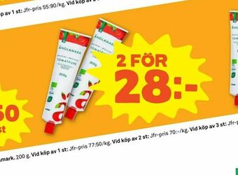 Coop Forum Ekologisk tomatpuré erbjuda