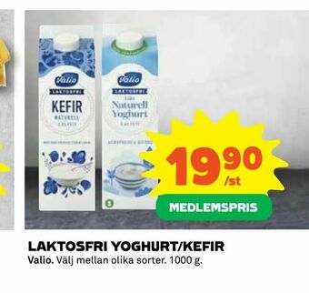 Coop Konsum Laktosfri yoghurt/kefir erbjuda