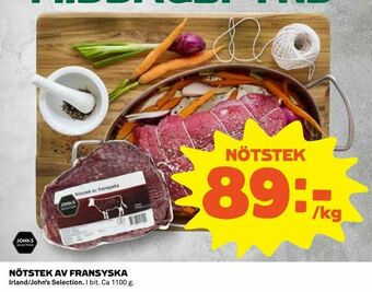 Coop Konsum NÖTSTEK AV FRANSYSKA erbjuda
