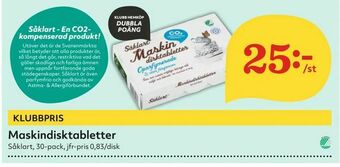 Hemköp Maskindisktabletter erbjuda