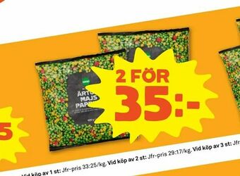 Stora Coop Ärtor/majs/paprika erbjuda
