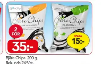 Bo Ohlsson Bjäre chips chips dill & gräslök erbjuda