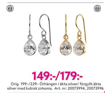 Albrekts Guld Örhängen erbjuda