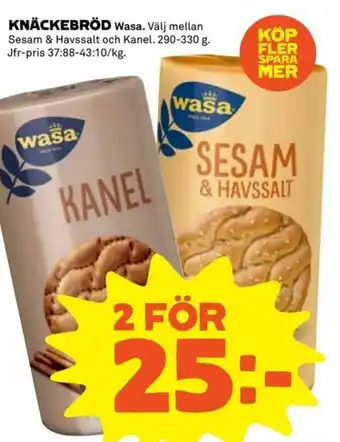 Wasa Knäckebrod 290-330 g