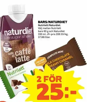 Nutrilett/Naturdiet Bars/Naturdiet 330 ml