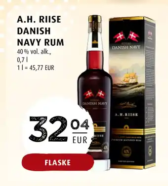 Scandinavian Park A.H. RIISE DANISH NAVY RUM erbjuda