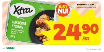 Coop Extra Xtra Marinerad Kyckling 1100 g erbjuda