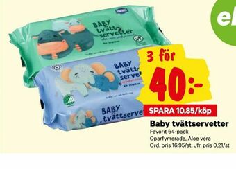City Gross Baby tvättservetter erbjuda
