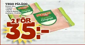 Matdax Vego pålägg erbjuda