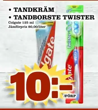 Matdax Tandkräm • tandborste twister erbjuda